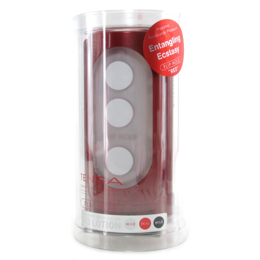 Многоразовый мастурбатор Tenga Flip Hole (красный)
