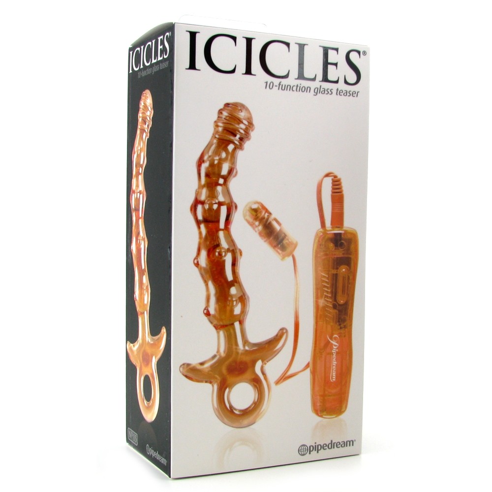 Анальный вибратор ICICLES № 15 из стекла