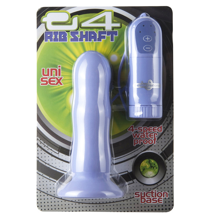 Вибровтулка 10,5 см фиолетовая E4 Rib Shaft