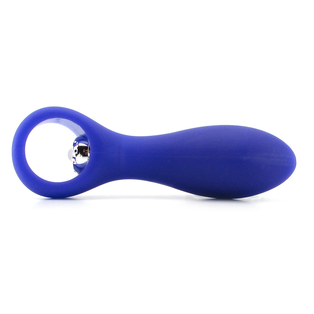 Анальный стимулятор Posh Silicone “O” Probes с вибрацией фиолетовый
