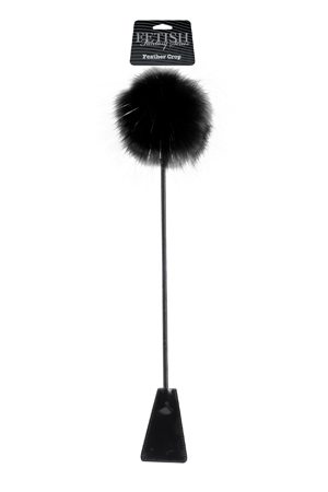 Стек Feather Crop с пуховкой на конце черный