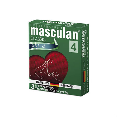 Презервативы Masculan XXL, увеличенного размера 3 шт