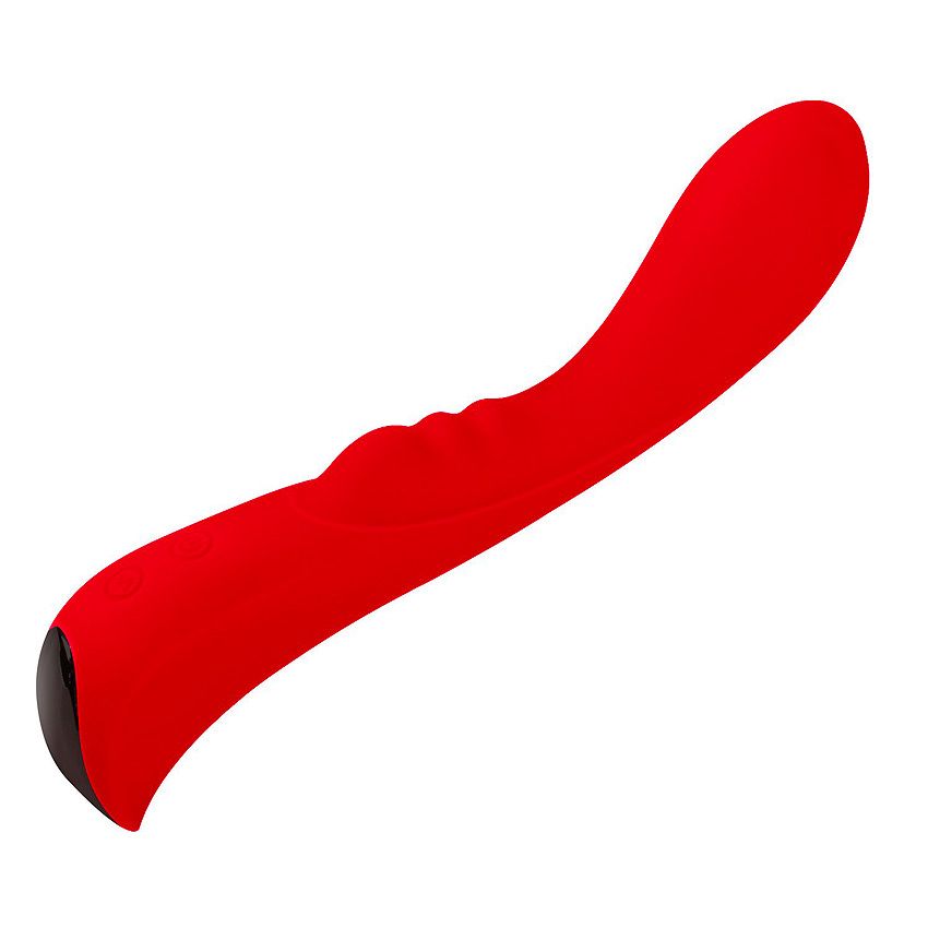 Вибромассажер «6Silicone G-Spot Fun» красный