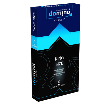 Презервативы DOMINO увеличенного размера KING SIZE 6 шт