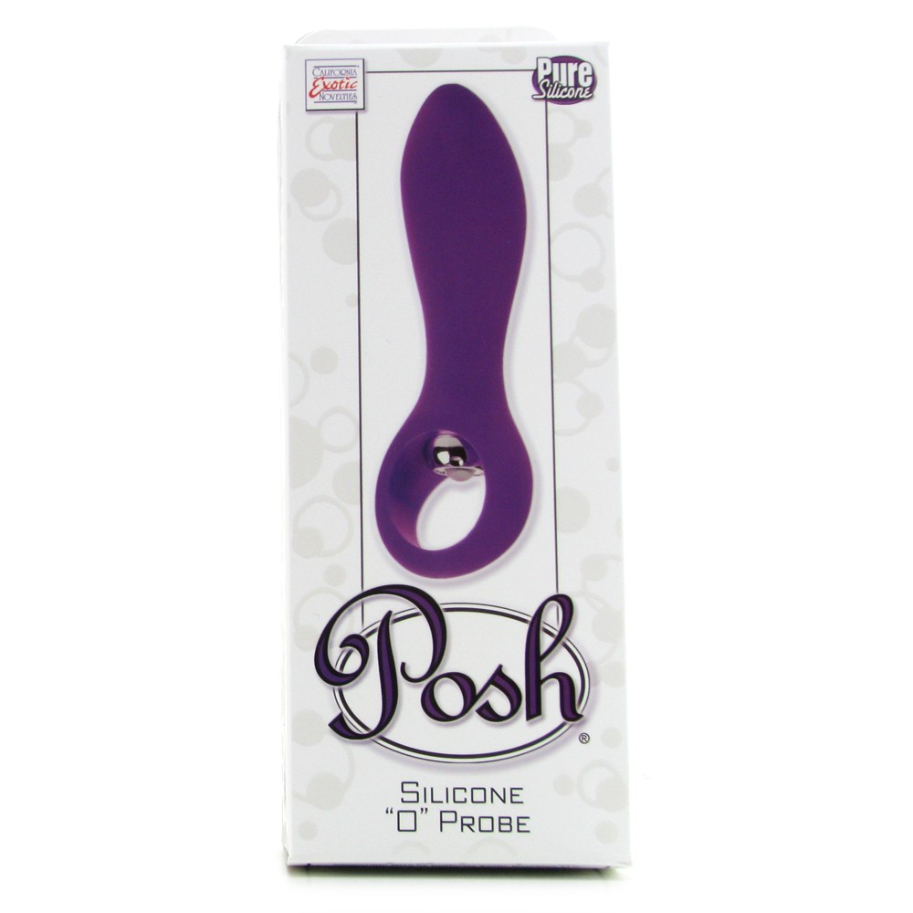 Анальный стимулятор Posh Silicone “O” Probes с вибрацией фиолетовый