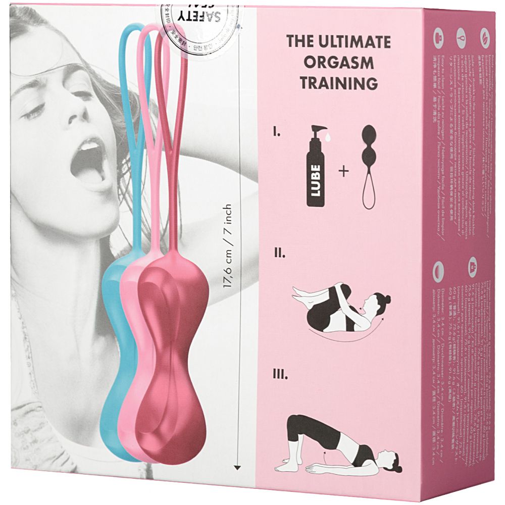 Двойные вагинальные шарики «Balls», цвет мульти, Satisfyer