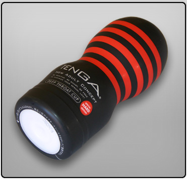 Мастурбатор "Tenga deep throat cup black" поза орального секса