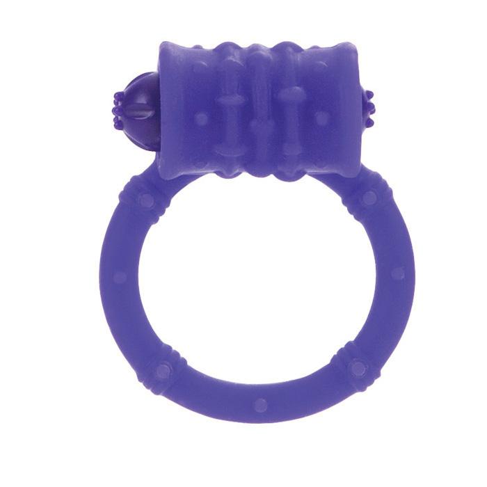Эрекционное кольцо Posh Silicone Vibro Rings с вибрацией фиолетовое