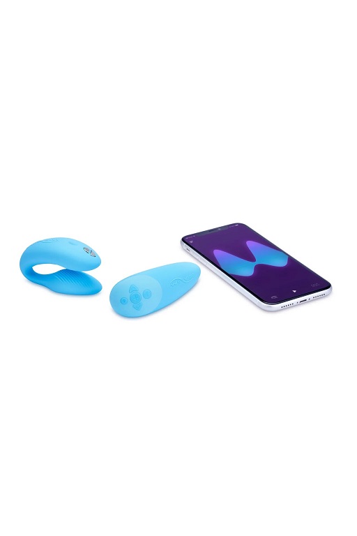 Сенсорный вибромассажер для пар We-Vibe Chorus голубой