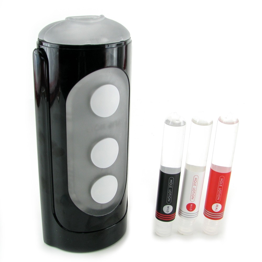 Черный многоразовый мастурбатор "Tenga flip hole"