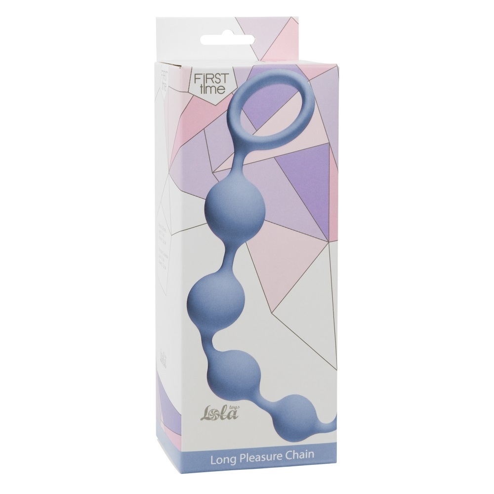 Анальная цепочка Long Pleasure Chain Blue