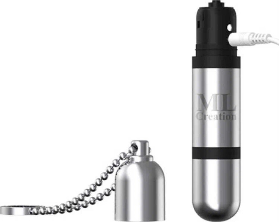Минивибратор на цепочке с кольцом Glittering Bullet