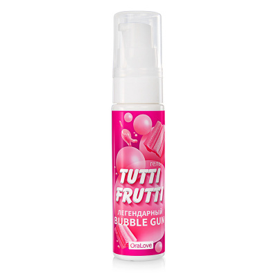 Съедобный гель Ora Love Tutti-Frutti BUBBLE GUM, 30 г