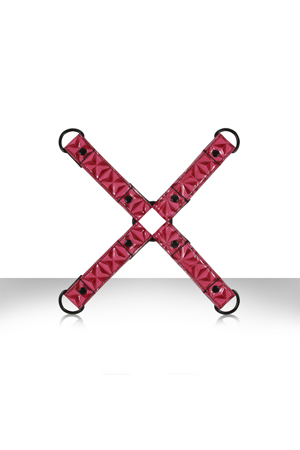 Фиксация крестообразная Sinful Hogtie розовая