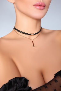 Украшение на шею черный Choker 26192