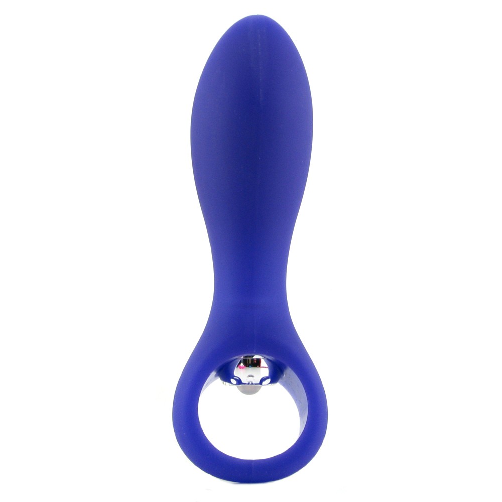 Анальный стимулятор Posh Silicone “O” Probes с вибрацией фиолетовый