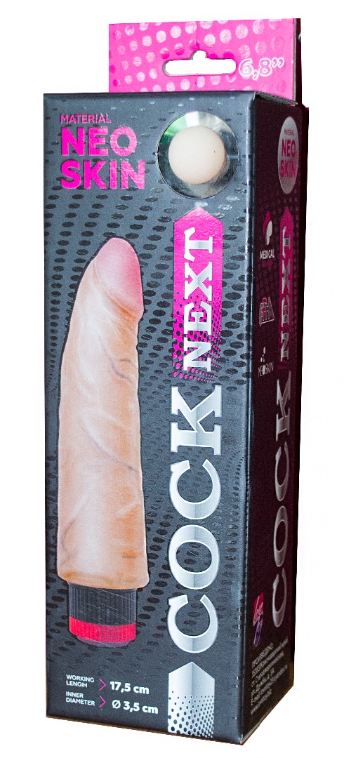 Вибратор киберкожа " COCK NEXT" L 175 мм D 35 мм