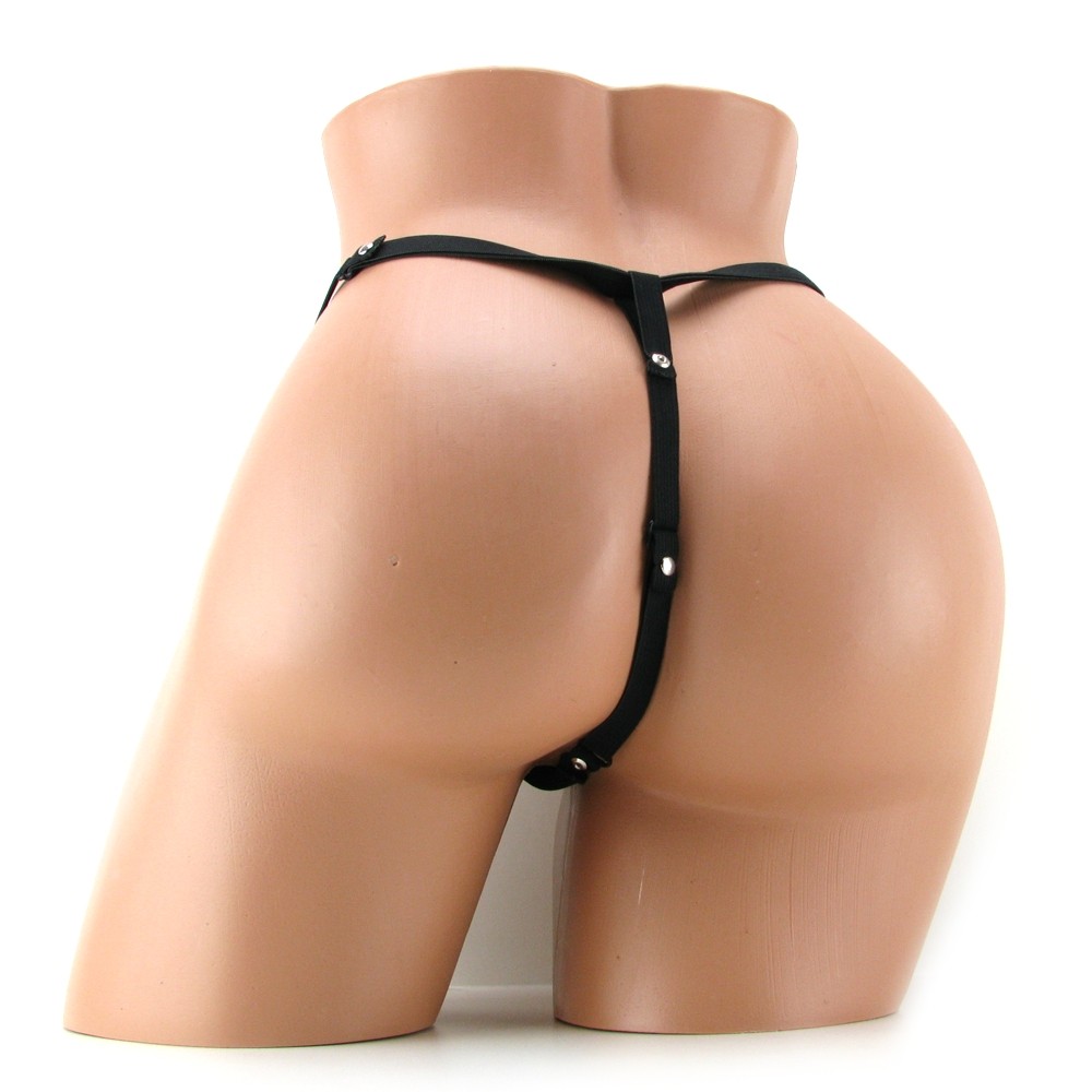 Стринги «Lovers Thong» декорированные белыми бусинами