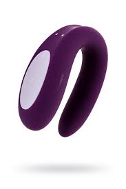 Вибратор для пар Satisfyer Double Joy с возможностью управления через приложение фиолетовый