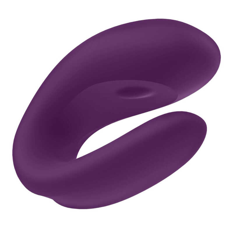 Вибратор для пар Satisfyer Double Joy с возможностью управления через приложение фиолетовый