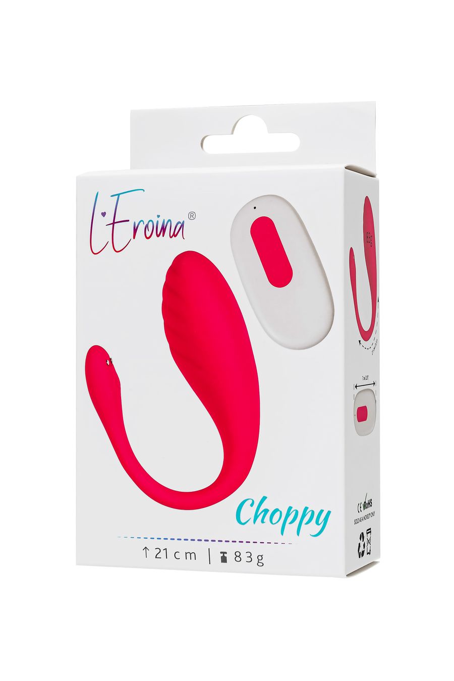 Виброяйцо с пультом управления L'Eroina CHOPPY