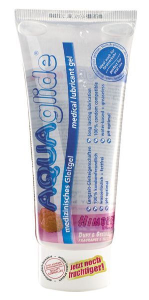 Съедобная смазка AQUAglide Малина 100мл