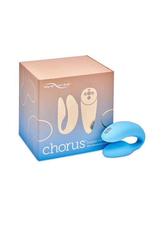 Сенсорный вибромассажер для пар We-Vibe Chorus голубой
