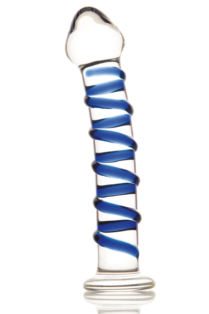 Фаллоимитатор Sexus Glass, стекло прозрачный, 18 см