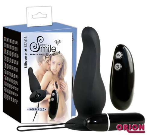 Smile Анальная вибровтулка черная