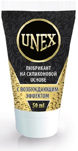 Лубрикант UNEX на силик. основе с возбужд.  эффектом 50мл