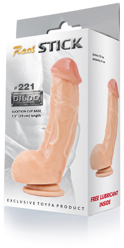 Фаллоимитатор RealStick #221 телесный 19 см