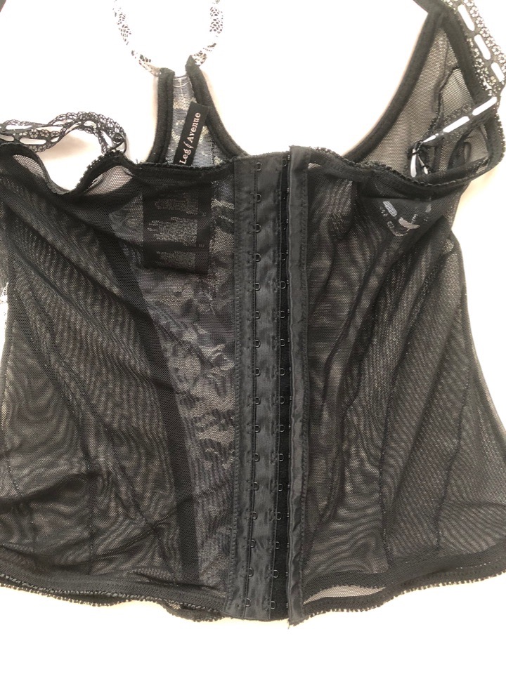 Корсаж с кружевом Black White L LA81378L
