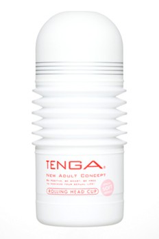 Мастурбатор "TENGA Rolling Head Cup white" позиция партнерши сверху