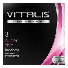 Презервативы Vitalis super thin супер тонкие 3 шт