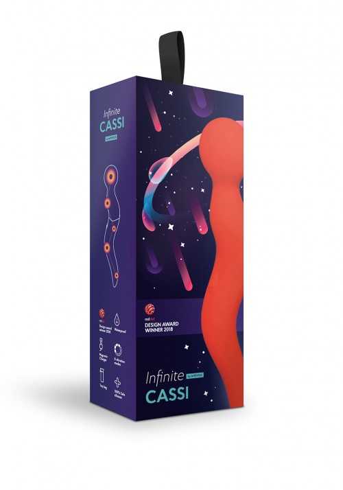 Вибромассажер универсальный Wand Cassi, красный