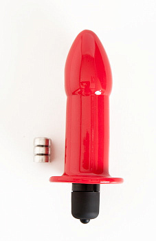 Вибровтулка 9 см красная ToyFa Black&Red