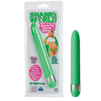 Салатовый вибратор 6,5in Shane`s World