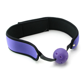 Сиреневый кляп "BREATHABLE BALL GAG"