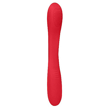 Двухсторонний вибратор Flex Red, красный