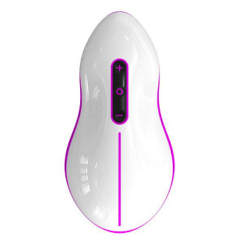 Вибростимулятор Mouse бело-фиолетовый 10 см