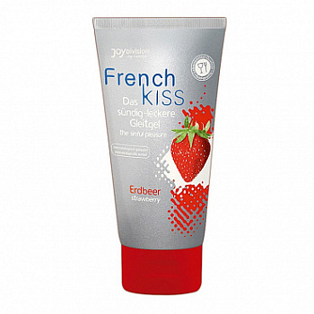Смазка для орального приминения  со вкусом клубники "French Kiss" 75мл