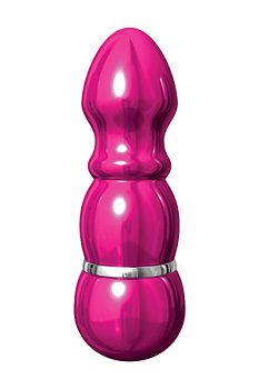 Вибромассажер PURE ALUMINIUM - PINK SMALL рельефный розовый