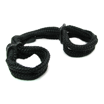Фиксаторы Silk Rope Love Cuffs в стиле "Японский шелк" черные