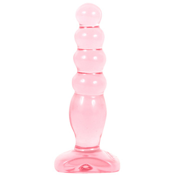Анальная ёлочка розовая 5" Cristal Jellies