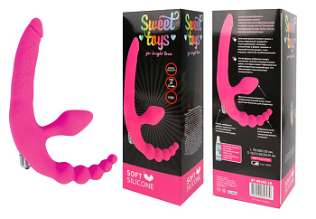 Страпон анатомический с вибрацией Sweet toys