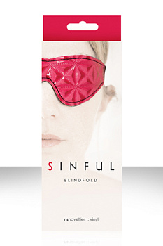 Маска на глаза SINFUL BLIDFOLD закрытая розовая