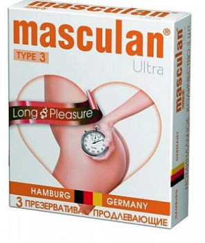 Презервативы Masculan с пупырышками продлевающий эффект 3 шт
