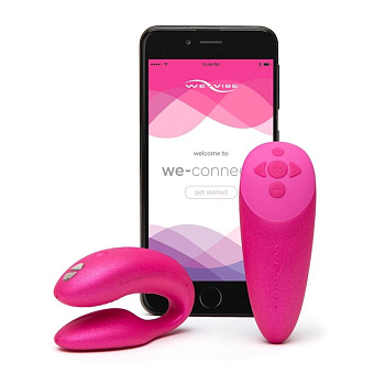 Сенсорный вибромассажер для пар We-Vibe Chorus розовый