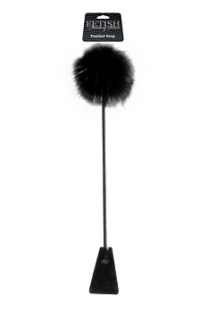 Стек Feather Crop с пуховкой на конце черный