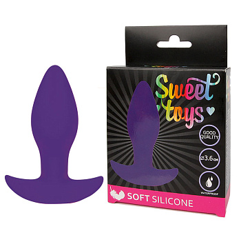Анальная втулка L 85 см D 3,6 см, цвет фиолетовый Sweet toys